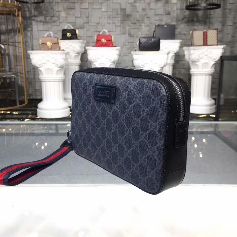 New Replica Gucci Men GG Supreme Pouch