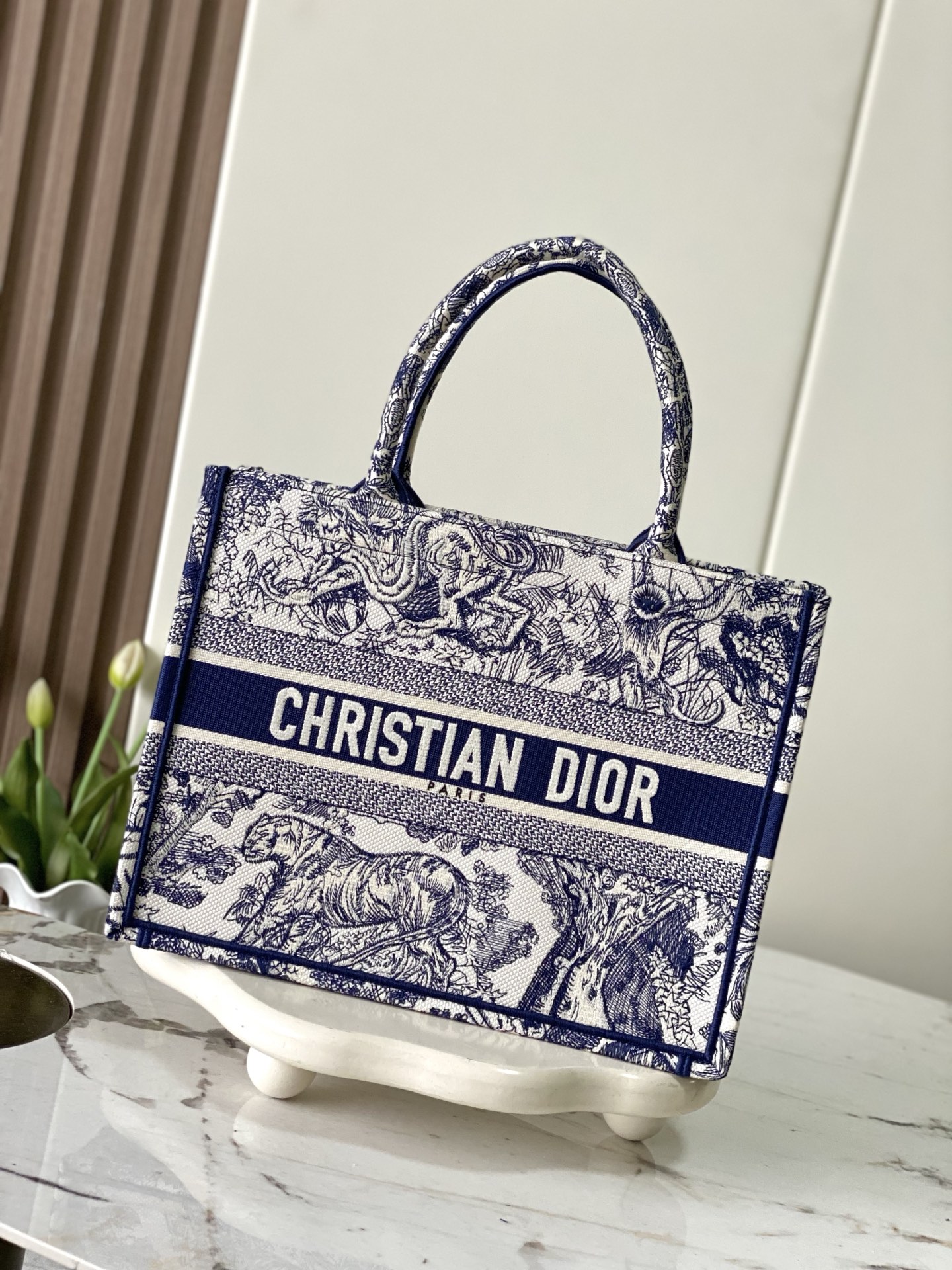 New Version Dior Book Tote Medium Size-5