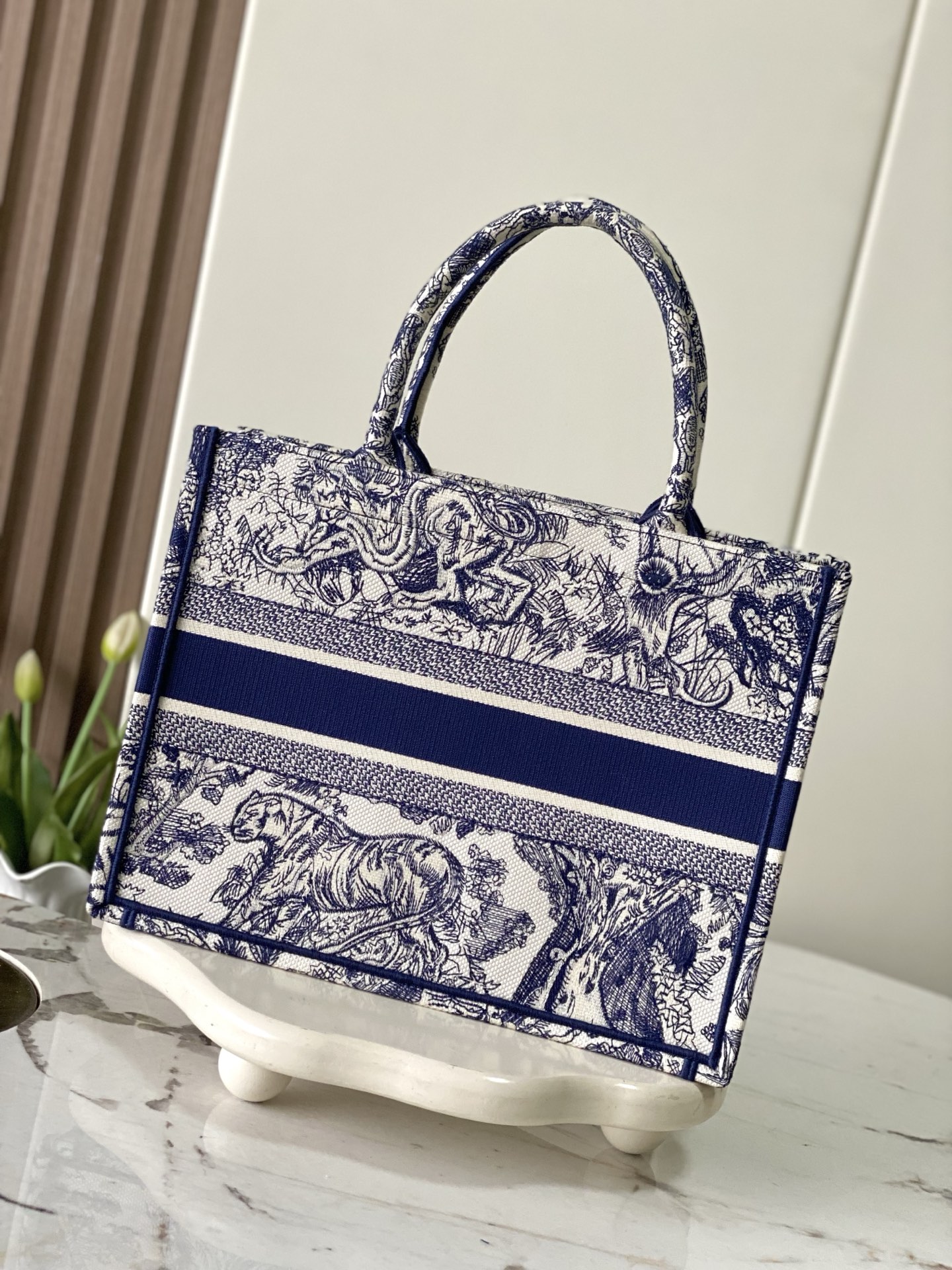 New Version Dior Book Tote Medium Size-5