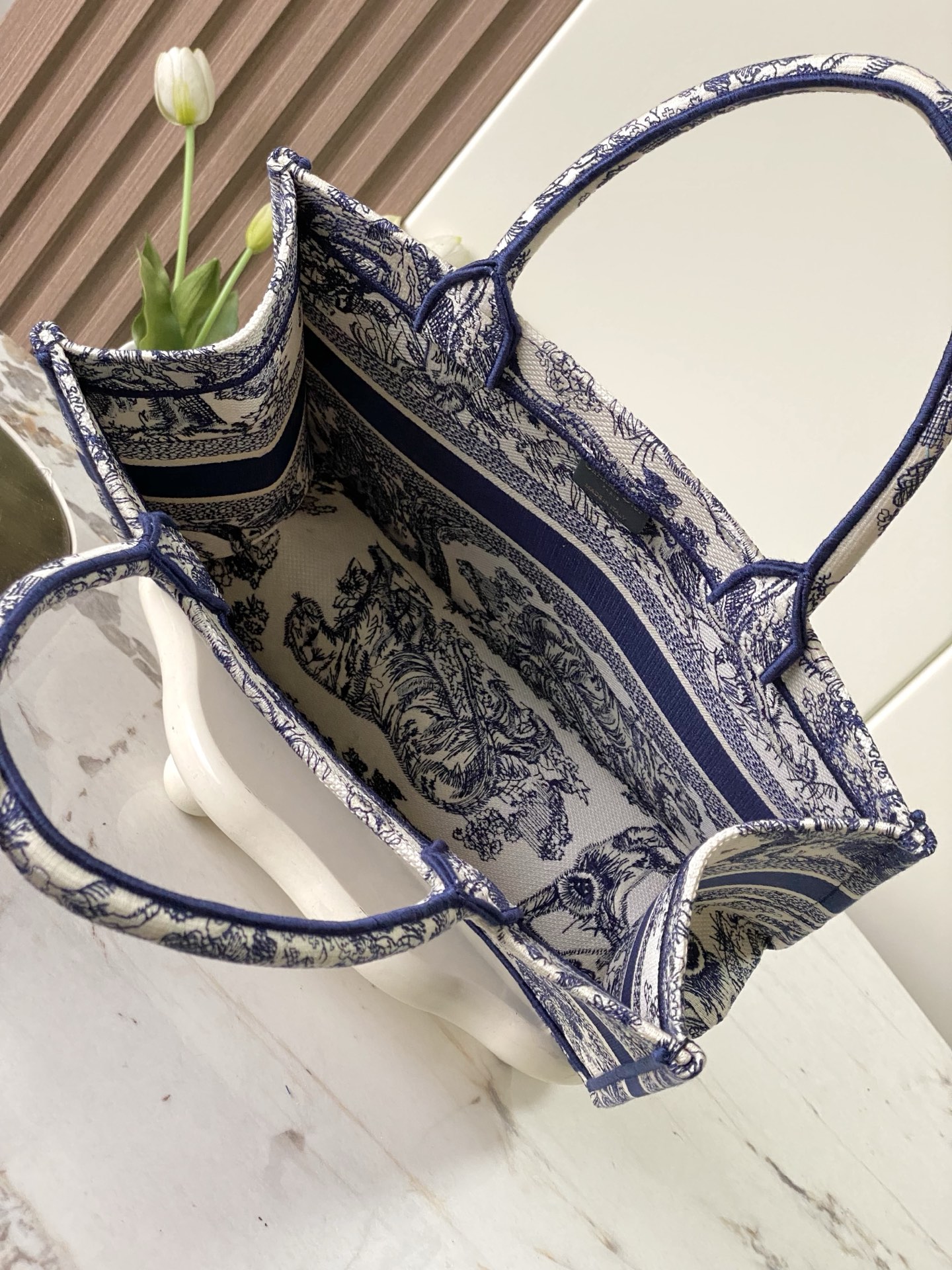 New Version Dior Book Tote Medium Size-5