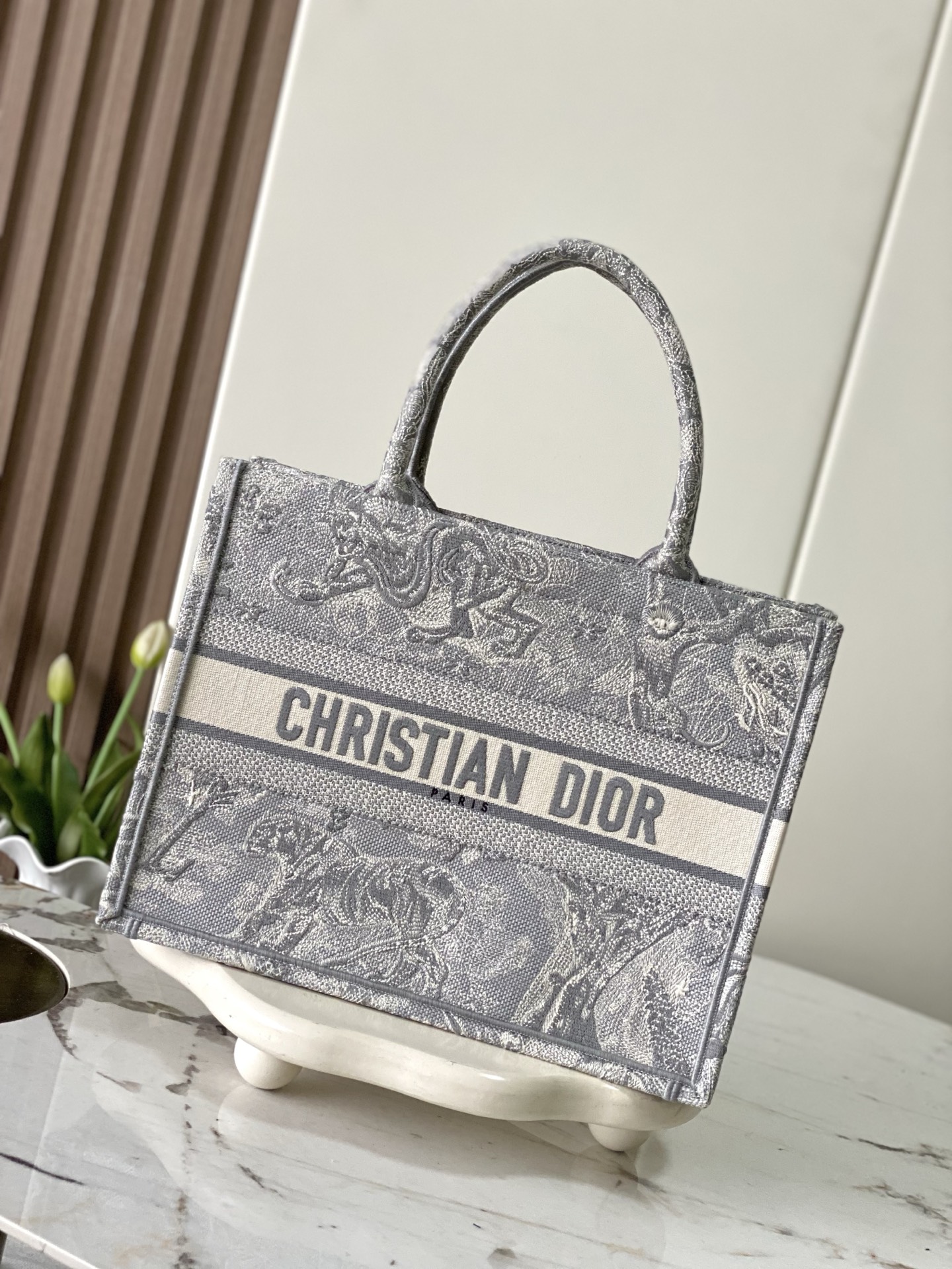 New Version Dior Book Tote Medium Size-6