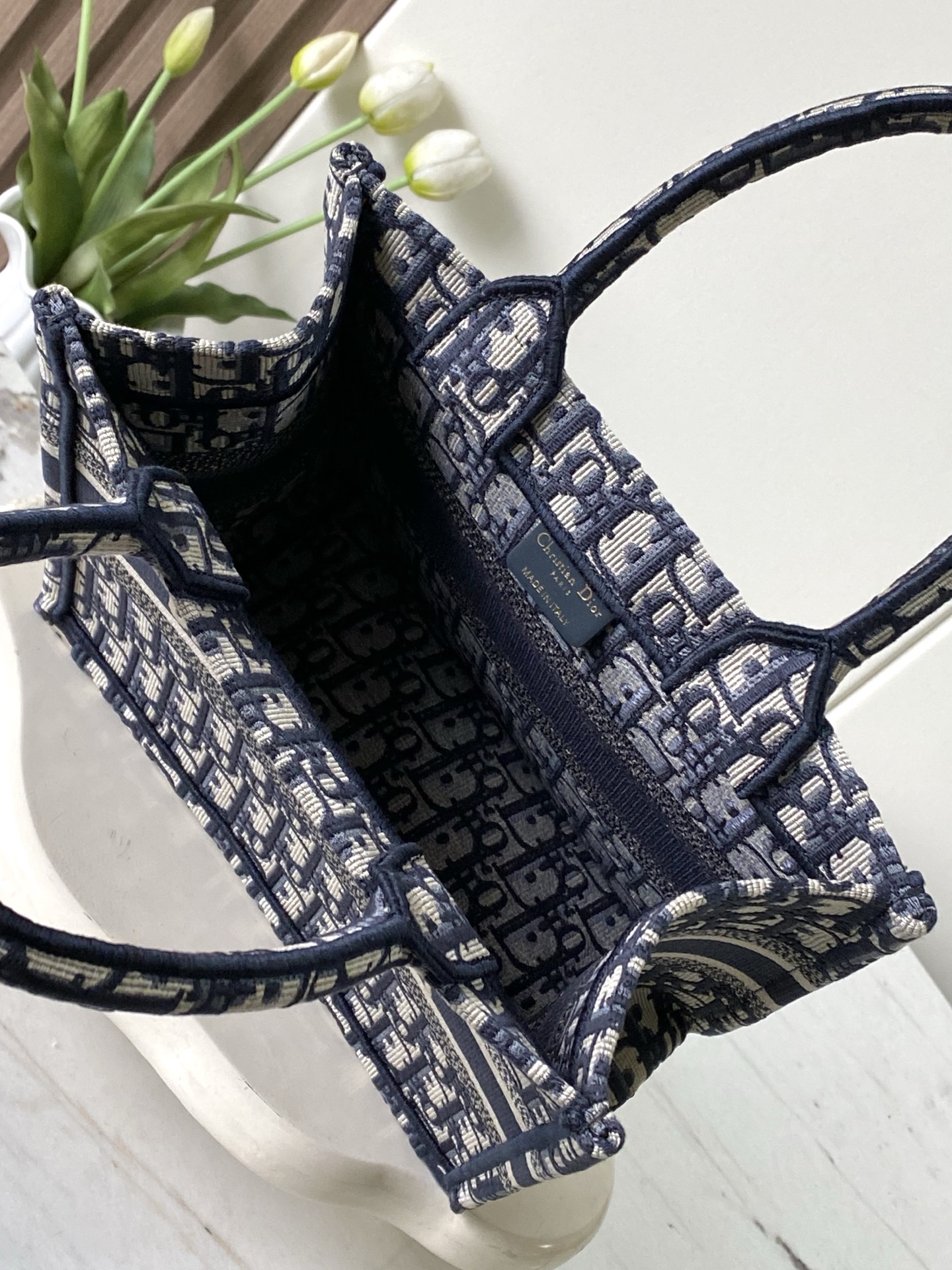 New Version Dior Book Tote Small Size-5