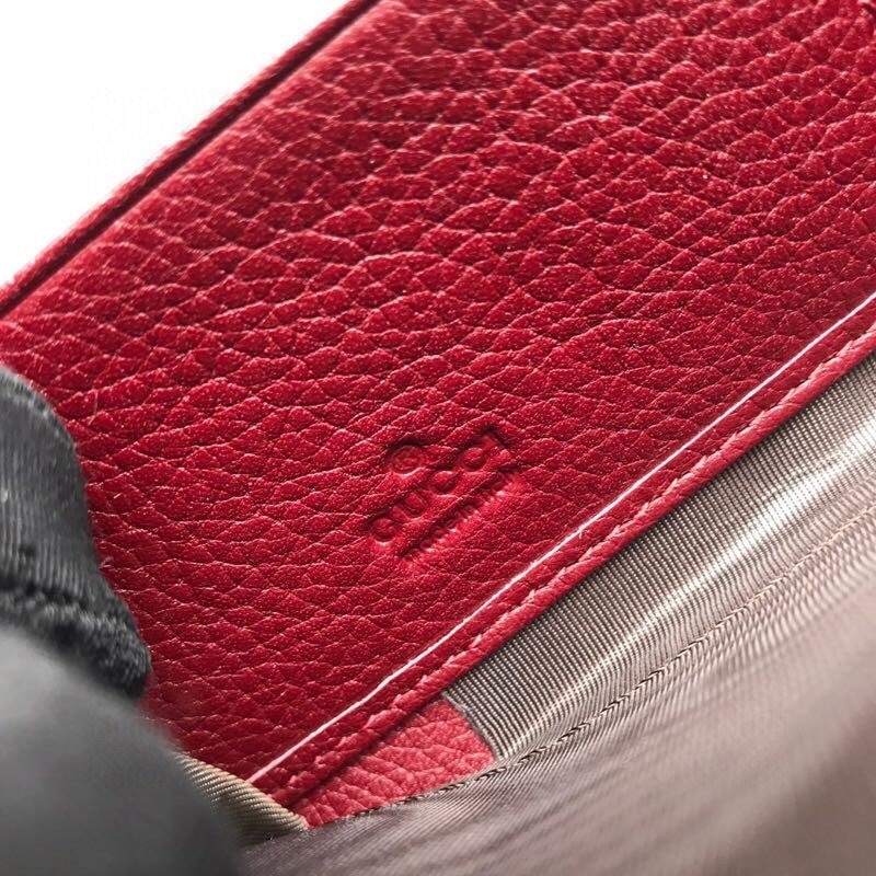 Original Copy Gucci 570661 Zumi Grainy Leather Zip Around Wallet Red