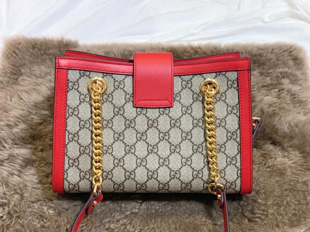 Original Copy Gucci Padlock Medium GG Shoulder Bag Red 479197