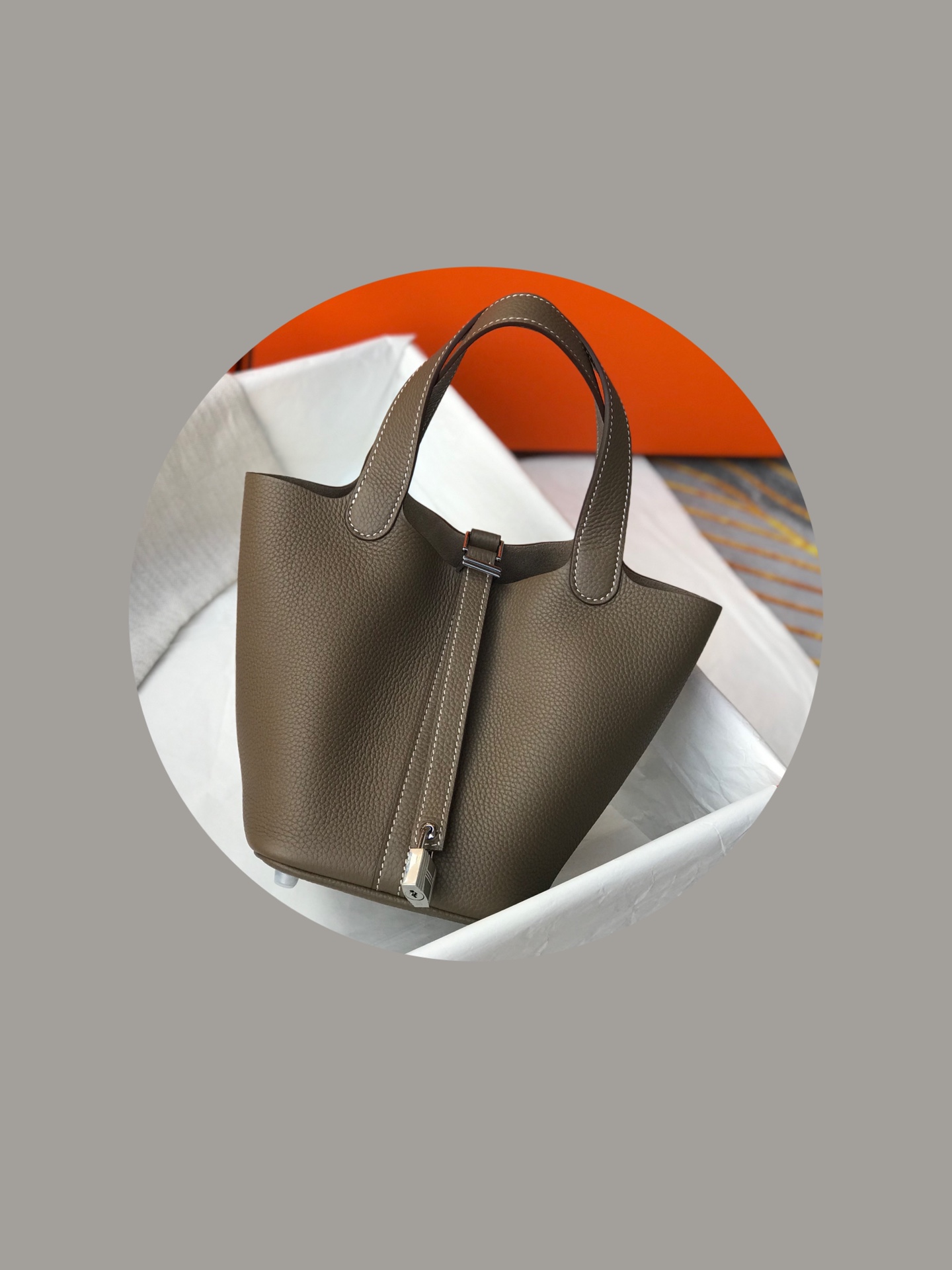 Original Copy Hermes Picotin Lock Leather Bags More Colors-2