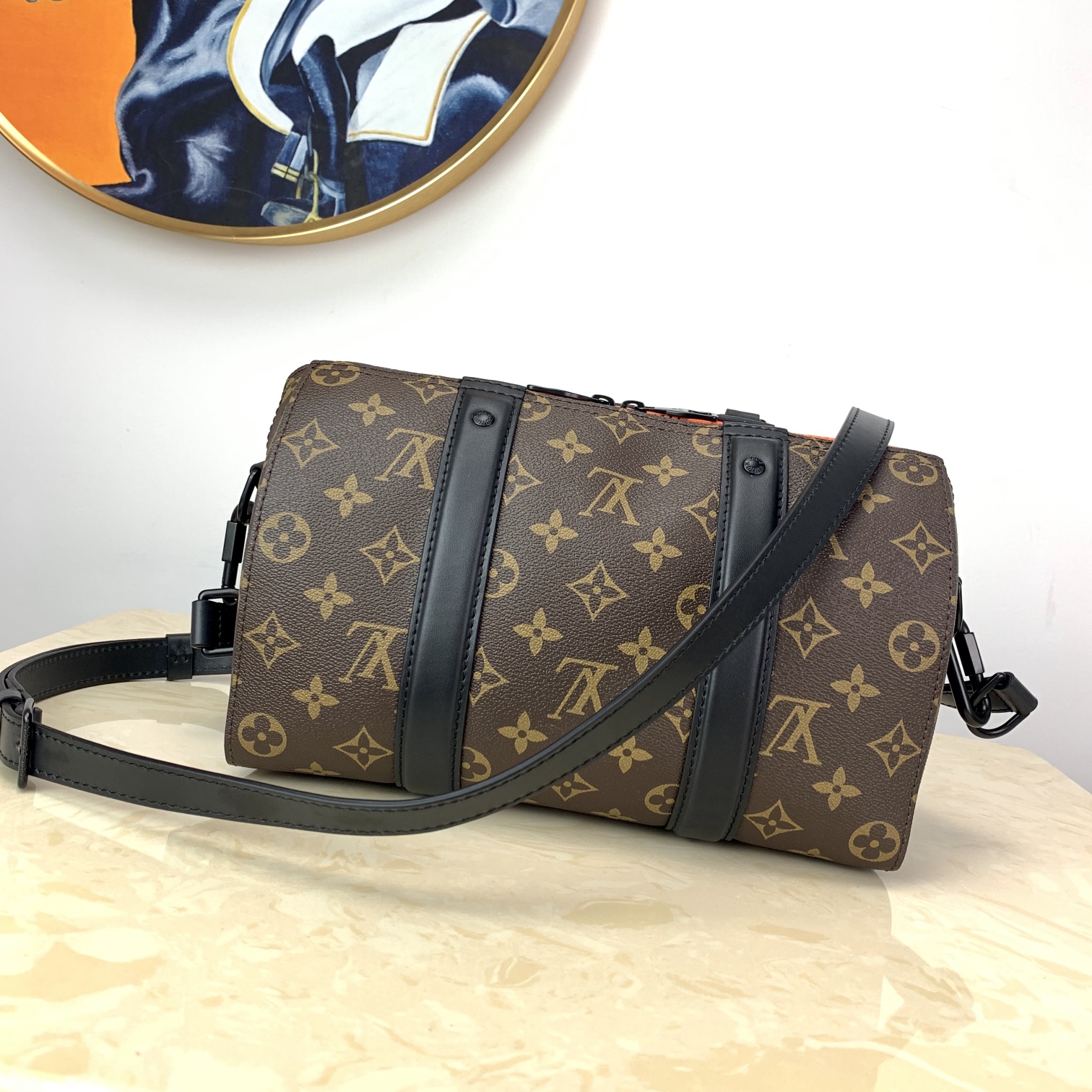 Original Copy Louis Vitton City Keepall Monogram Coated Canvas