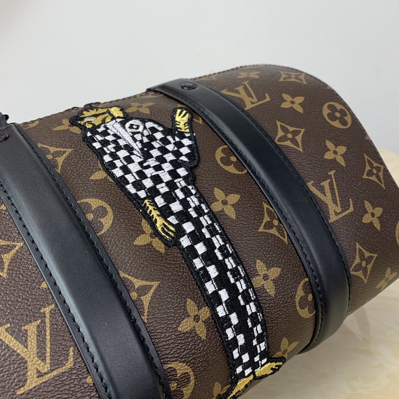 Original Copy Louis Vitton City Keepall Monogram Coated Canvas