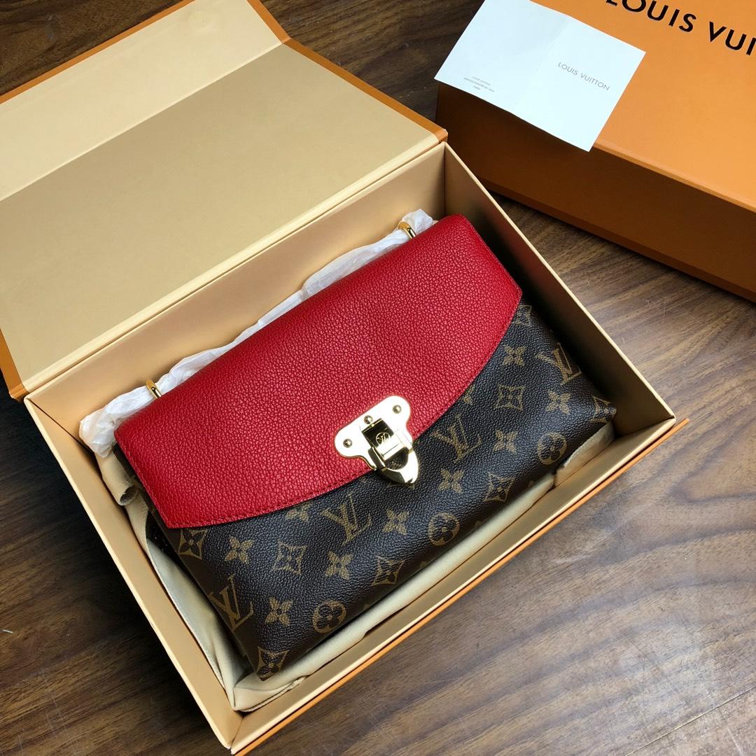 Original Copy Louis Vuitton M43713 Women Saint Placide Chain Bag  Red