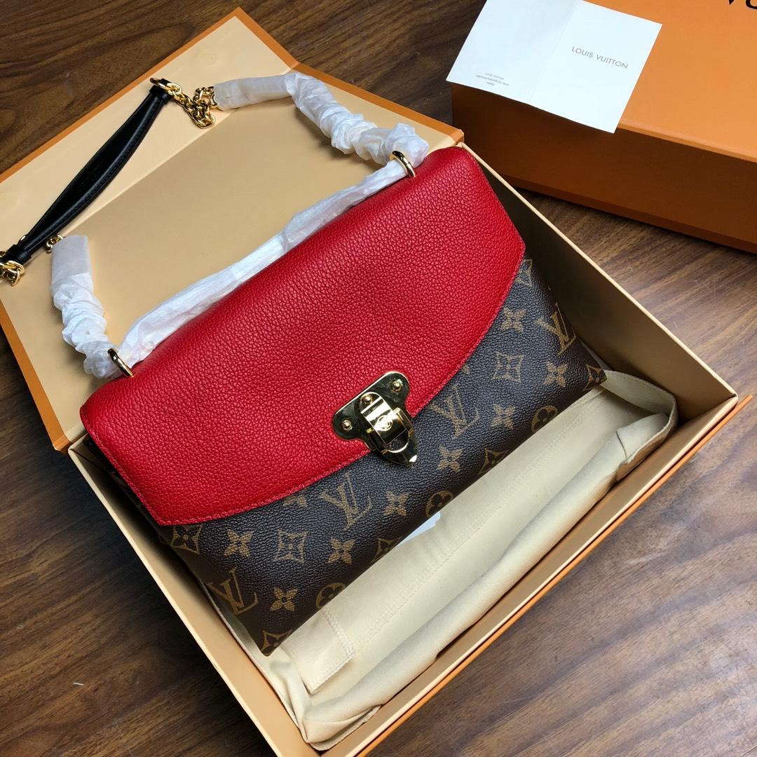 Original Copy Louis Vuitton M43713 Women Saint Placide Chain Bag  Red