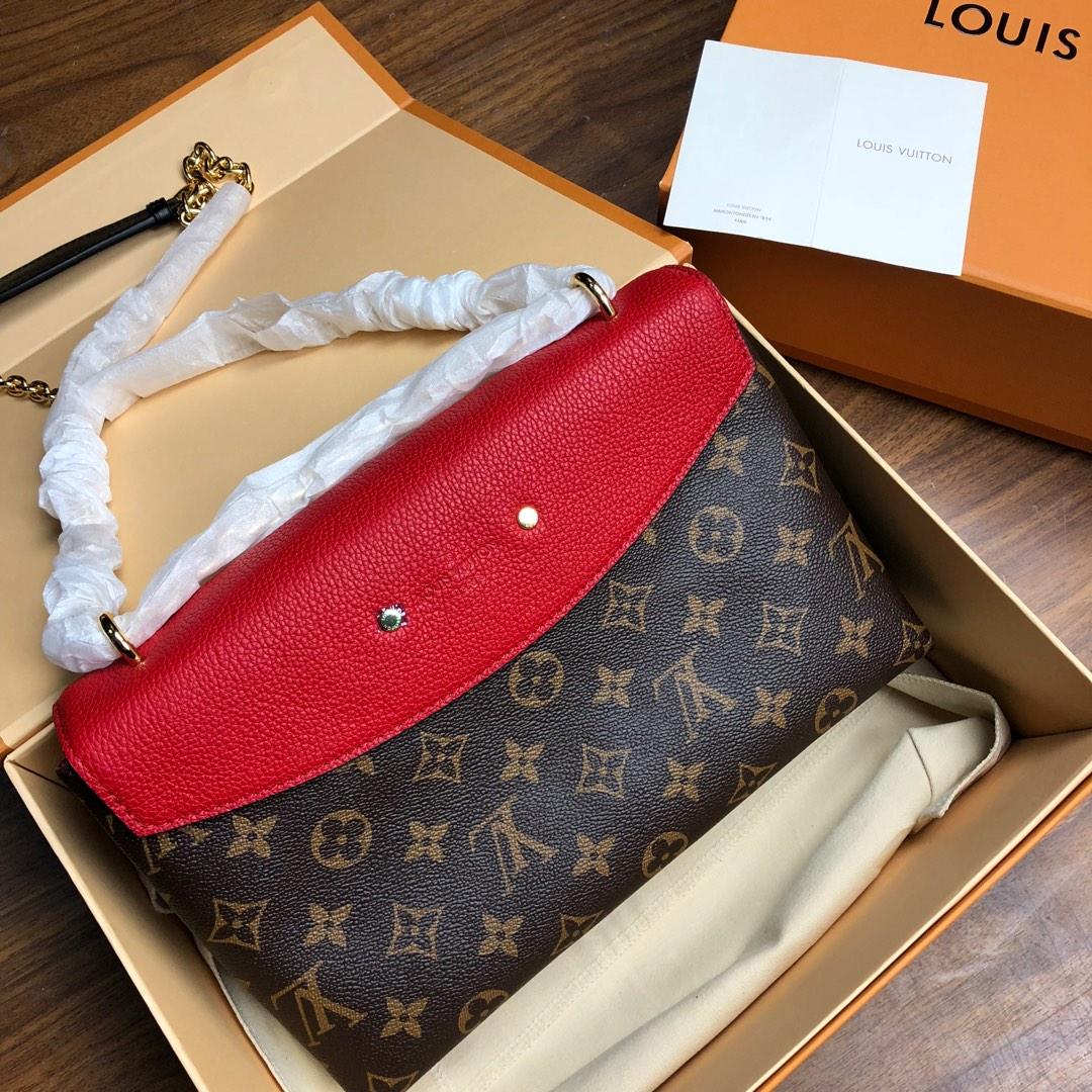 Original Copy Louis Vuitton M43713 Women Saint Placide Chain Bag  Red