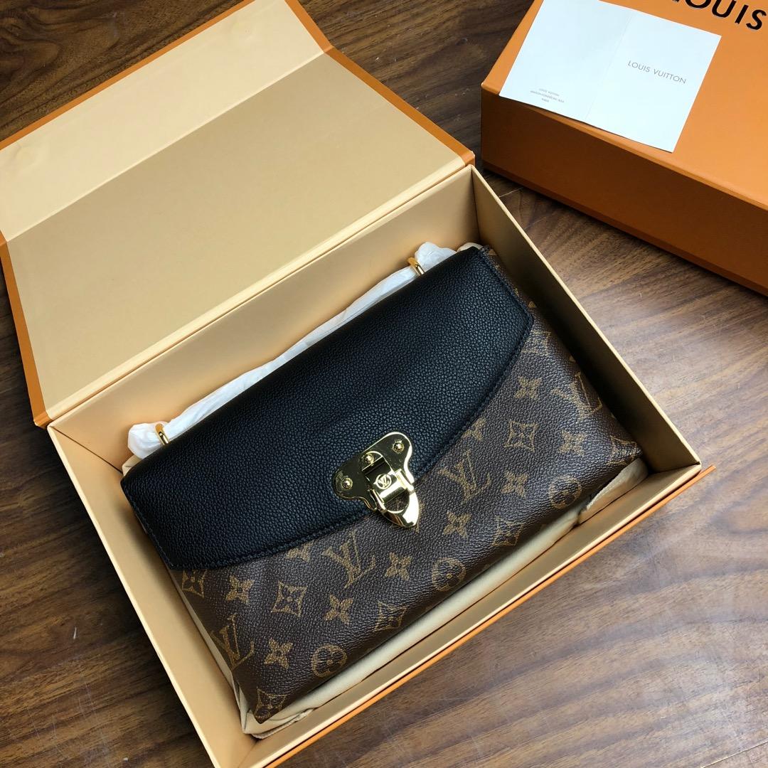 Original Copy Louis Vuitton M43714 Women Saint Placide Chain Bag Noir