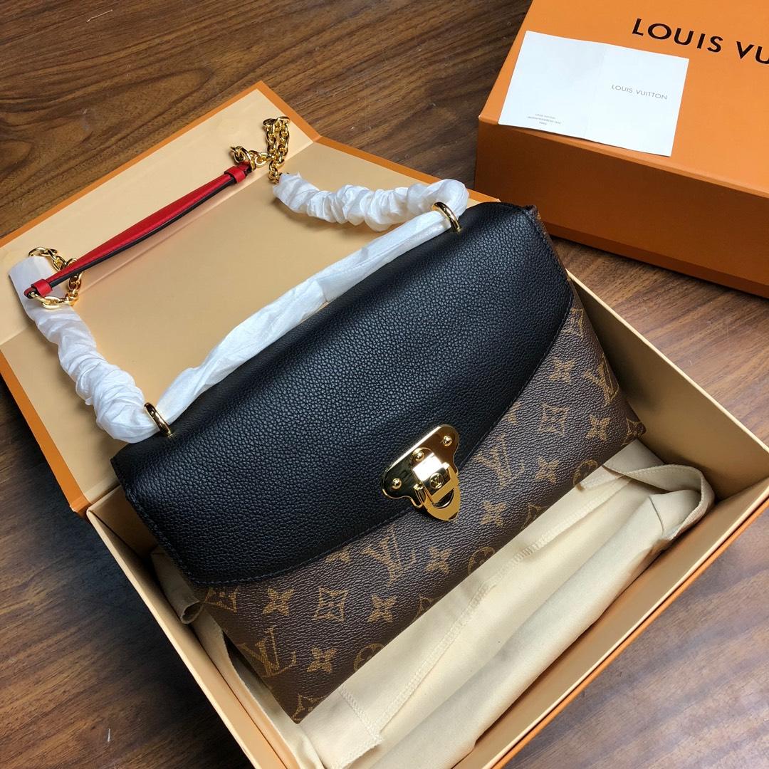 Original Copy Louis Vuitton M43714 Women Saint Placide Chain Bag Noir