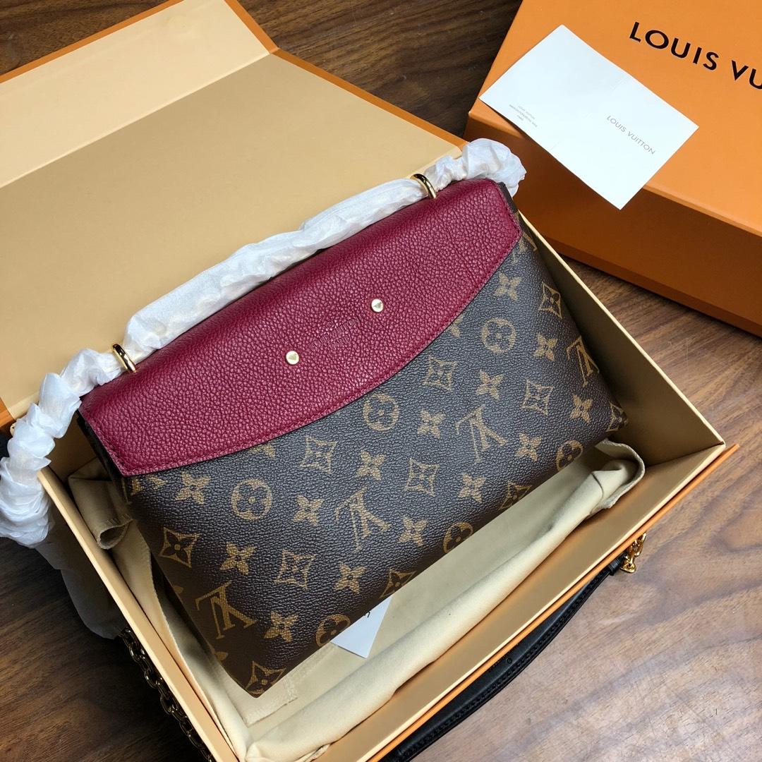 Original Copy Louis Vuitton M43715 Women Saint Placide Chain Bag Purple