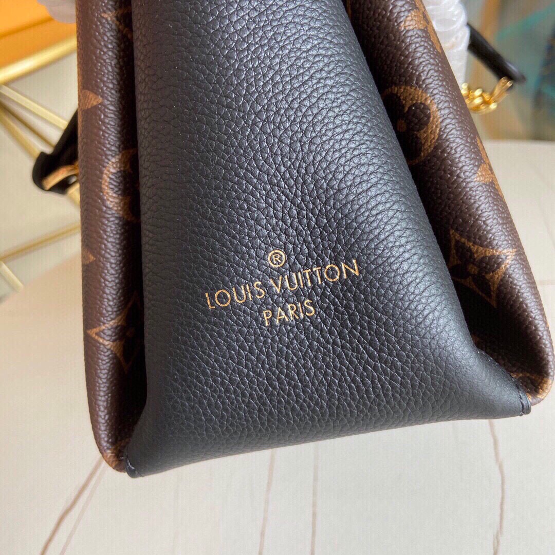 Original Copy Louis Vuitton M43775 Surene BB Monogram Coated Canvas and Grained Calf Leather