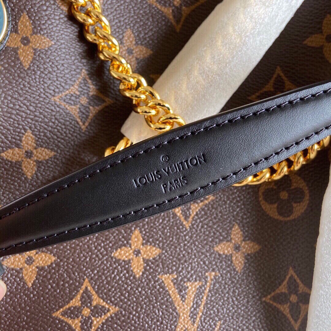 Original Copy Louis Vuitton M43775 Surene BB Monogram Coated Canvas and Grained Calf Leather