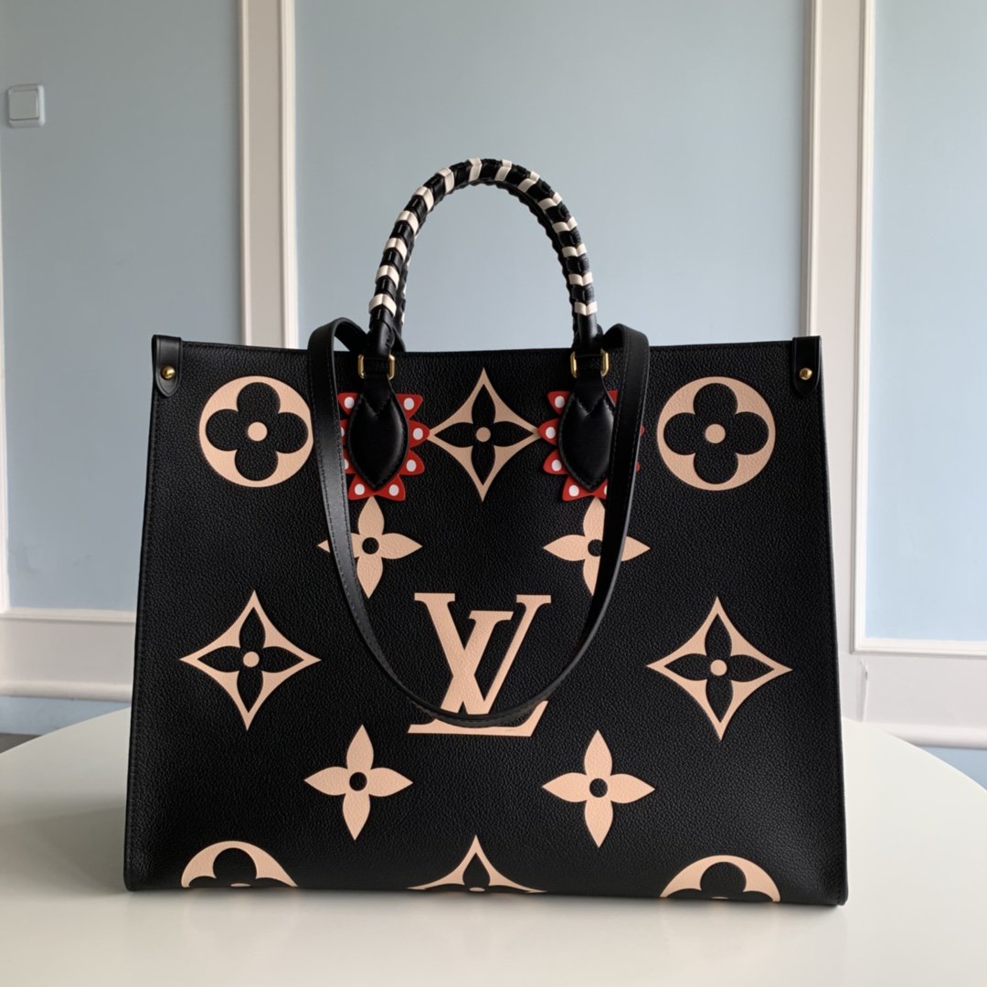 Original Copy Louis Vuitton M45373 Women LV Crafty OnTheGo GM With Black Iconic Monogram Pattern