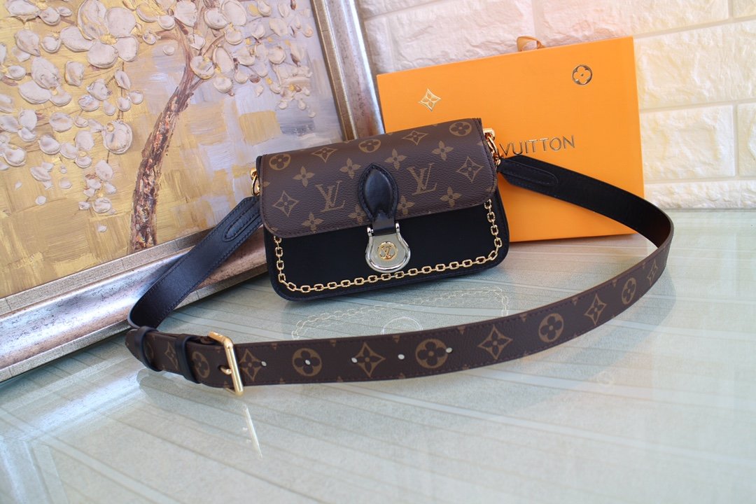 Original Copy Louis Vuitton M45559 Neo Saint Cloud Monogram Coated Canvas and Cowhide Leather