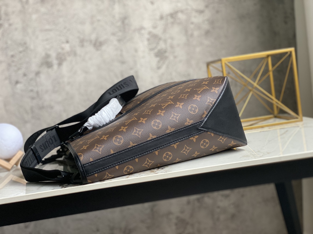 Original Copy Louis Vuitton M45734 Week-End Tote PM Monogram Macassar Coated Canvas