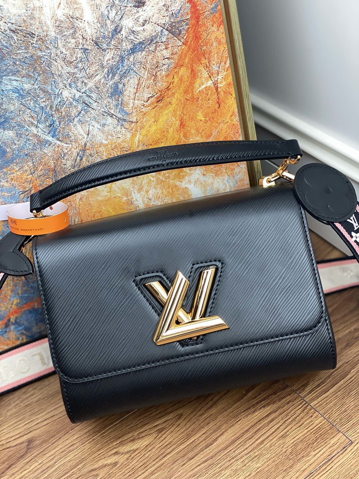 Original Copy Louis Vuitton M57050 Twist Mini Epi Leather Black