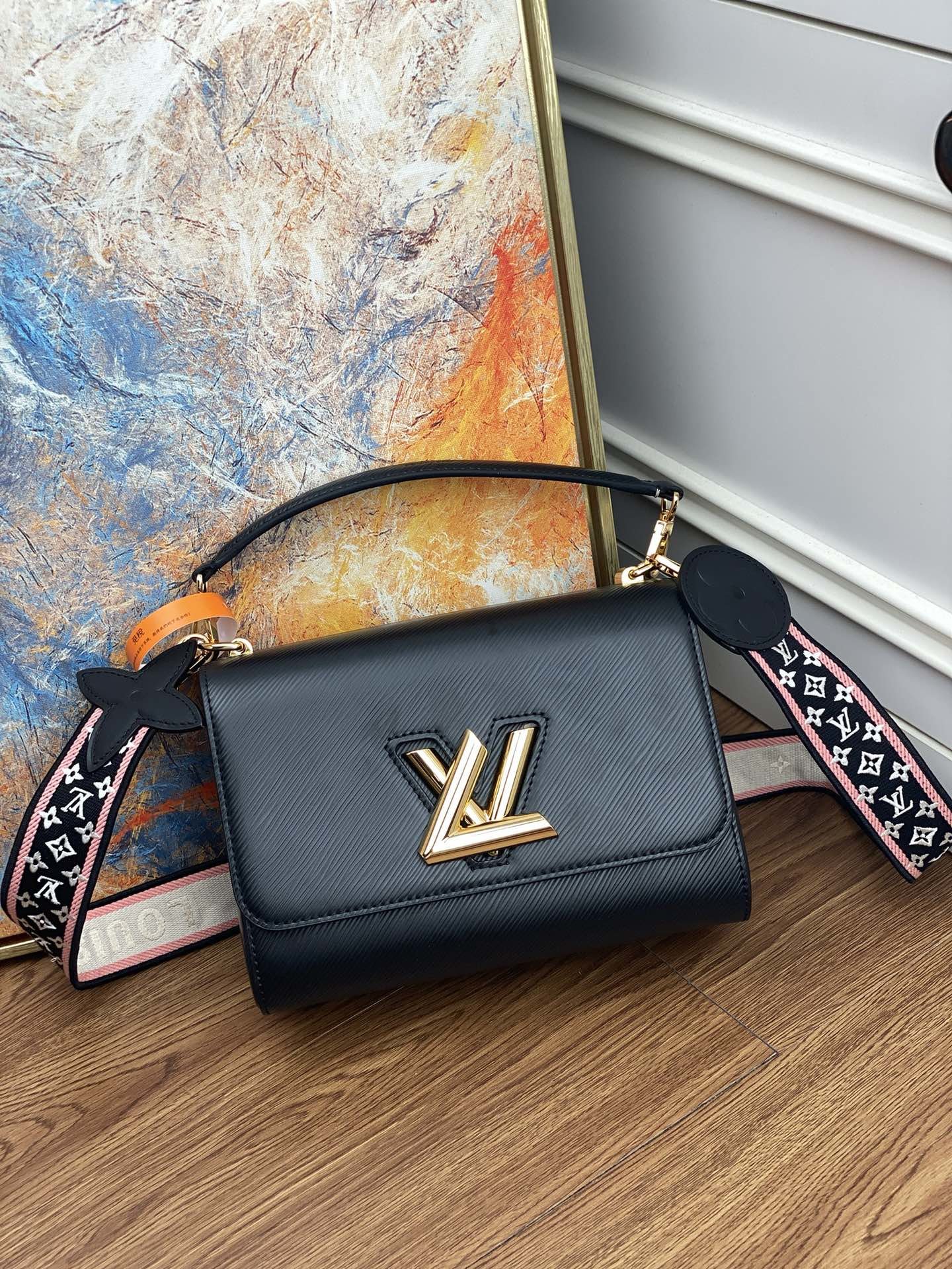 Original Copy Louis Vuitton M57050 Twist Mini Epi Leather Black