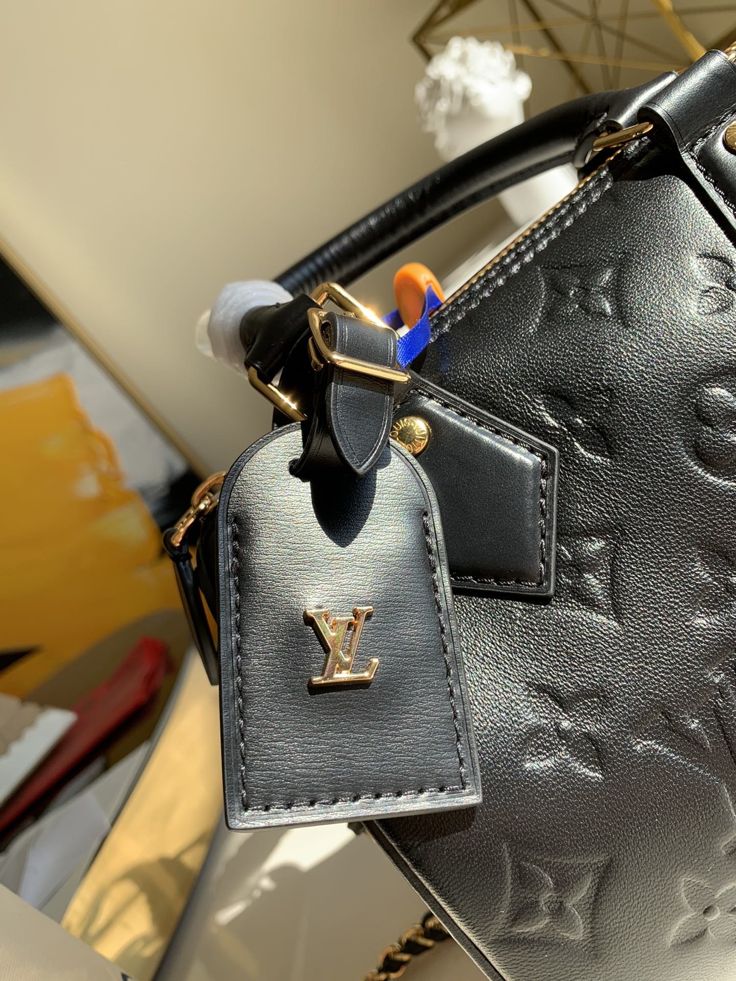 Original Copy Louis Vuitton M57111 Speedy BB Lambskin Embossed Leather