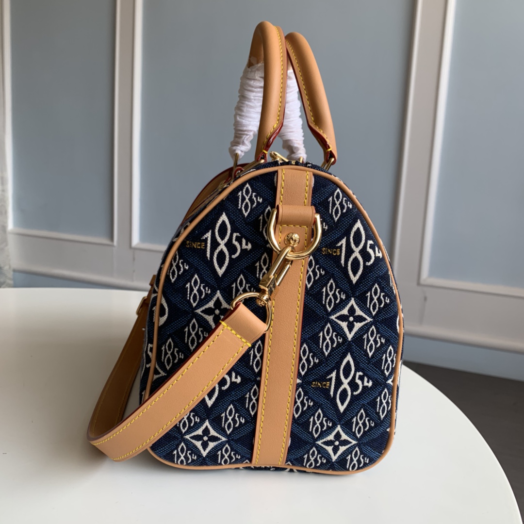 Original Copy Louis Vuitton M57400 Since 1854 Speedy Bandouliere 25 Blue