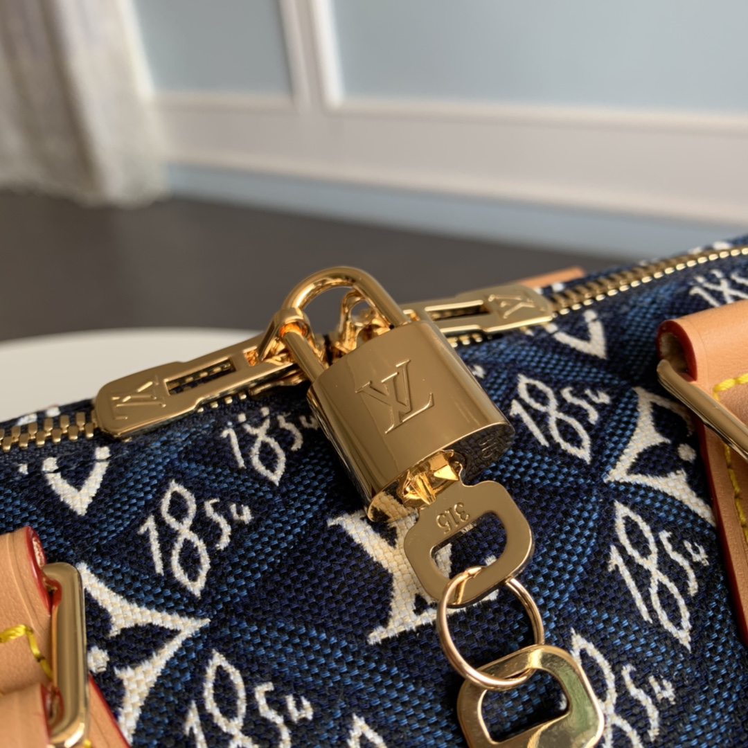 Original Copy Louis Vuitton M57400 Since 1854 Speedy Bandouliere 25 Blue