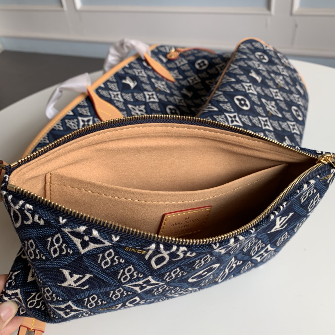 Original Copy Louis Vuitton M57484 Since 1854 Neverfull MM Blue