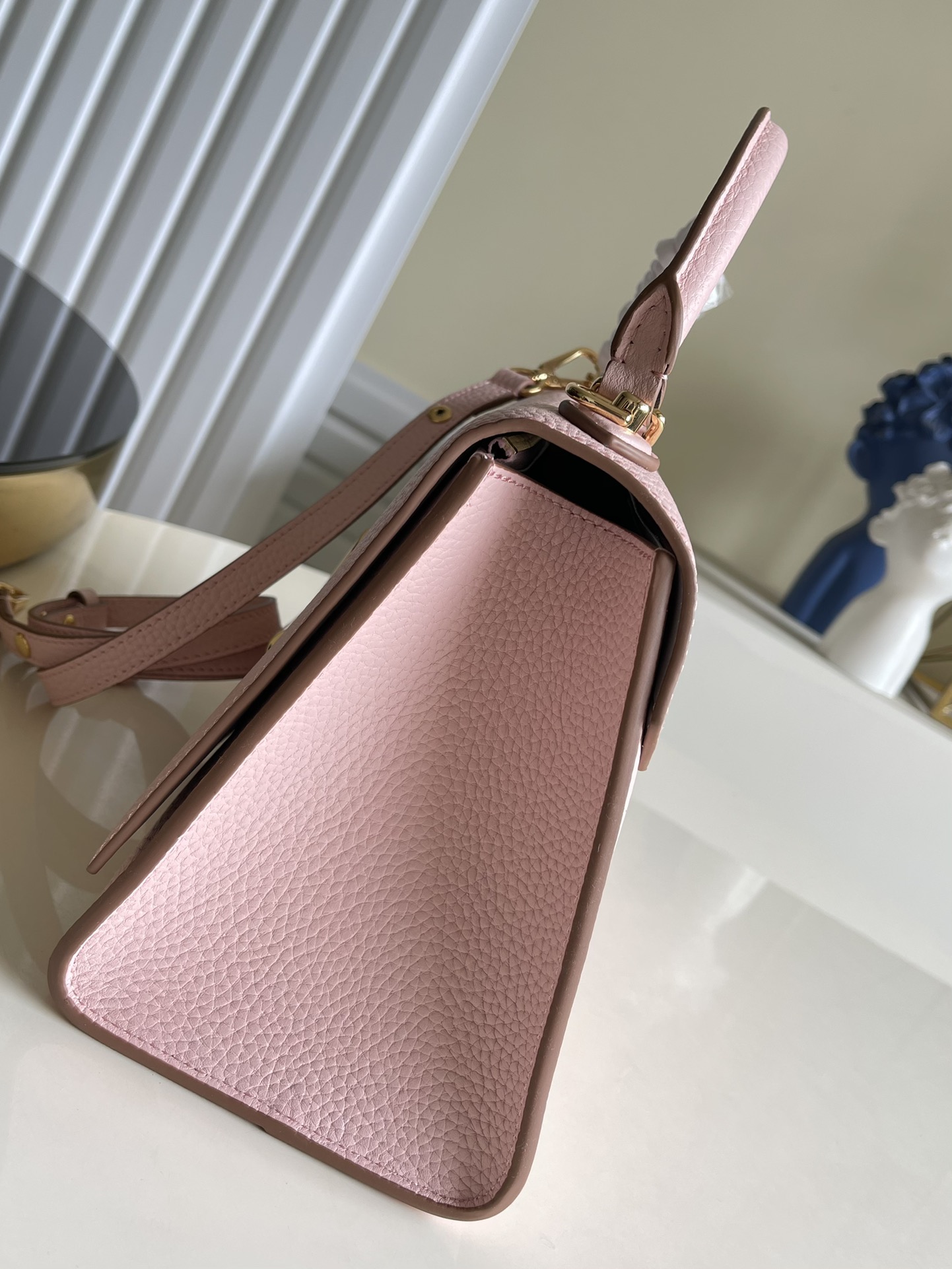 Original Copy Louis Vuitton M57897 MM Twist One Handle Handbag Pink