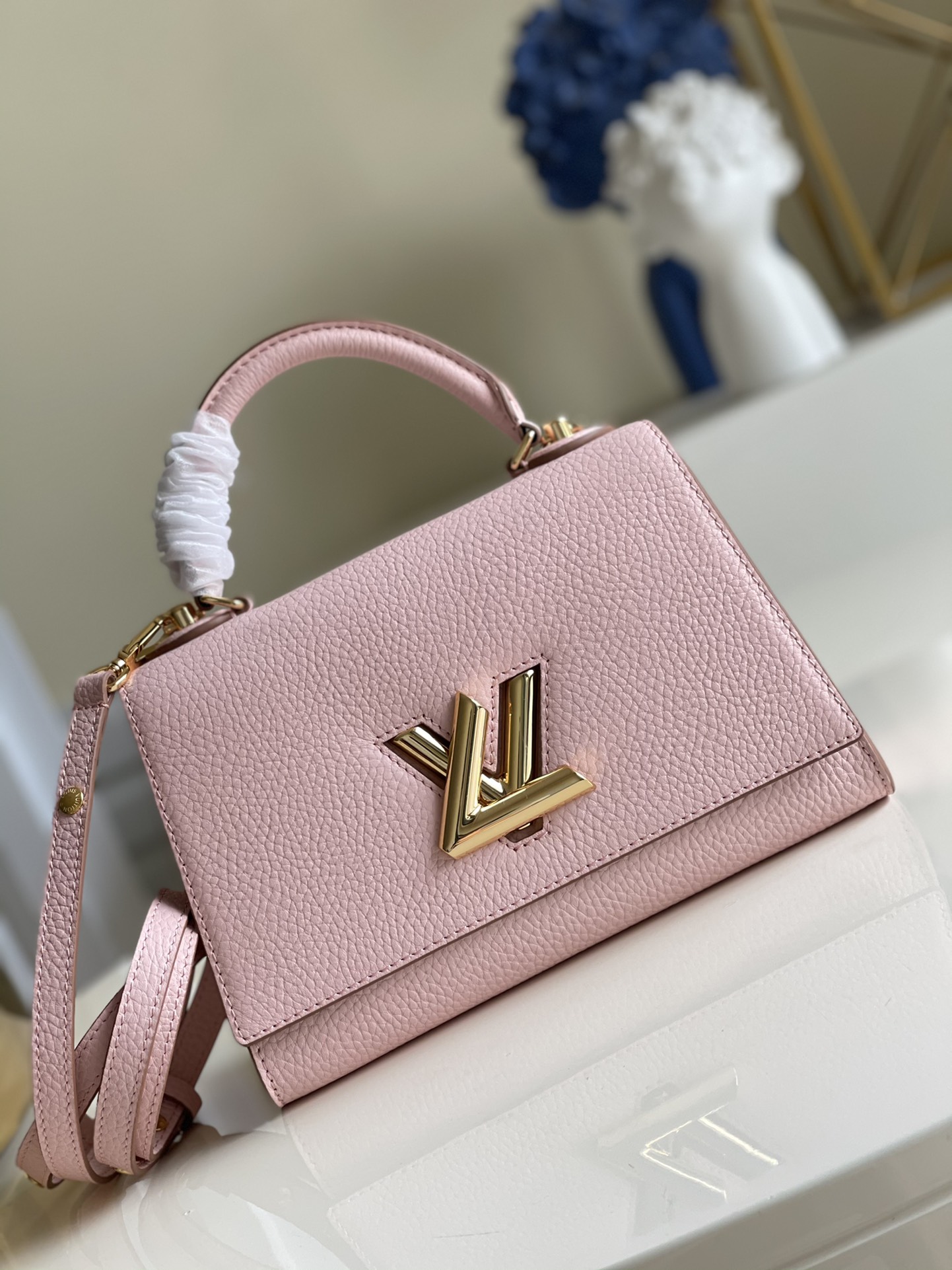 Original Copy Louis Vuitton M57897 PM Twist One Handle Handbag Pink