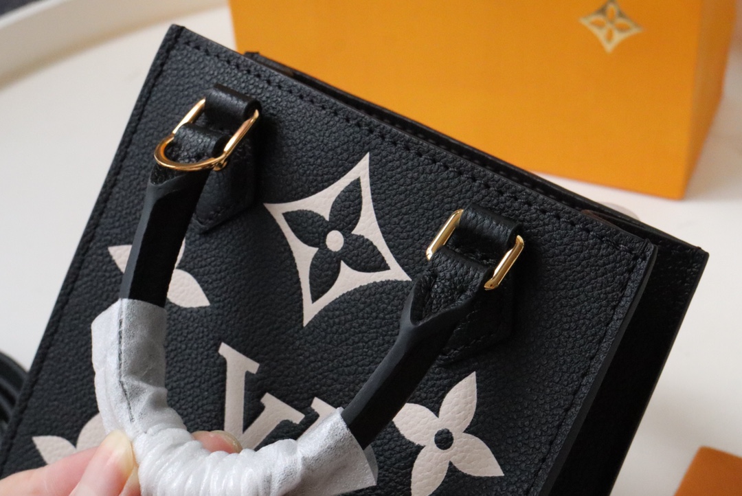 Original Copy Louis Vuitton M57937 Petit Sac Plat Monogram Empreinte Embossed Supple Grained Cowhide Leather Black