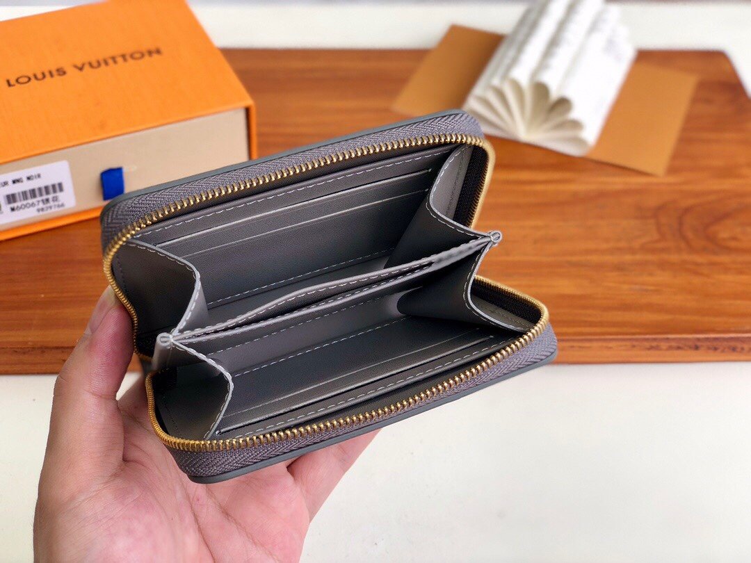 Original Copy Louis Vuitton M60067 Metallic Taupe Grey Wallet