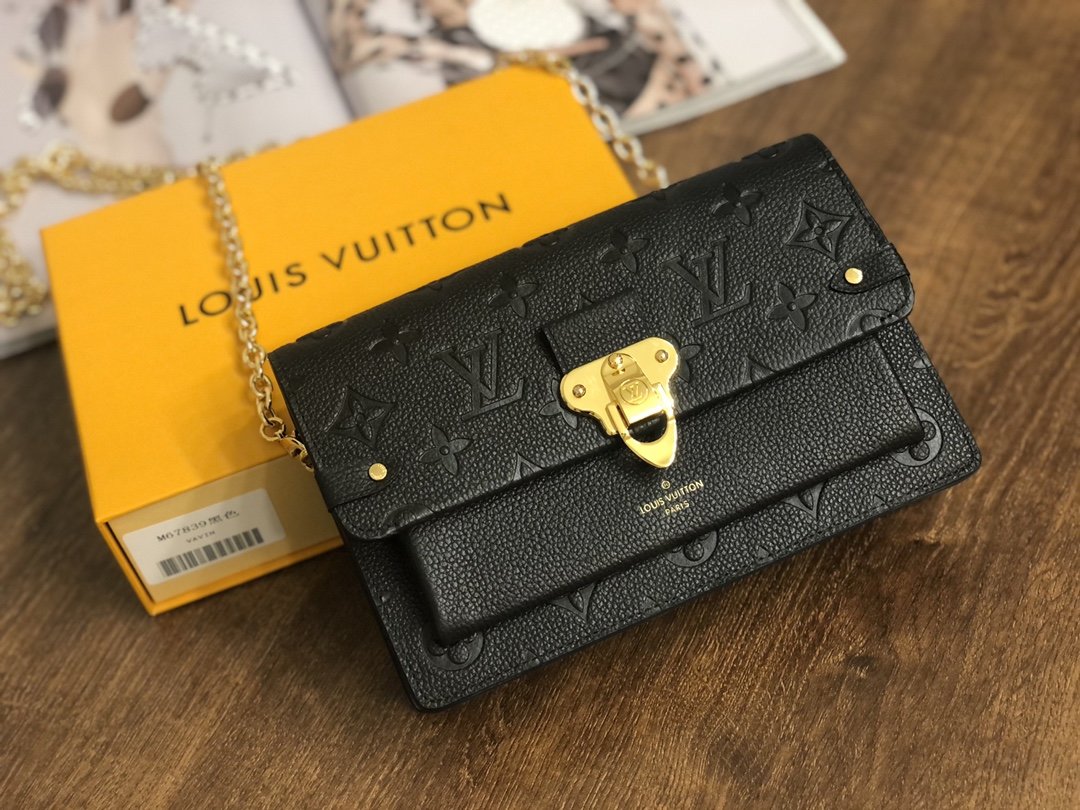 Original Copy Louis Vuitton M67839 Vavin Chain Wallet Embossed Cowhide Leather