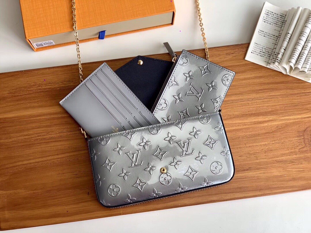 Original Copy Louis Vuitton M68648 Metallic Taupe Grey Wallet