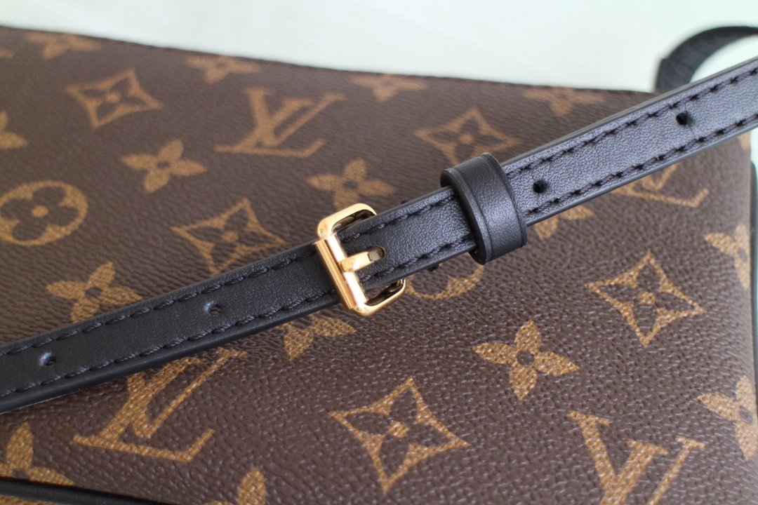 Original Copy Louis Vuitton M69203 Double Zip Pochette Monogram Giant Reverse and Monogram Coated Canvas