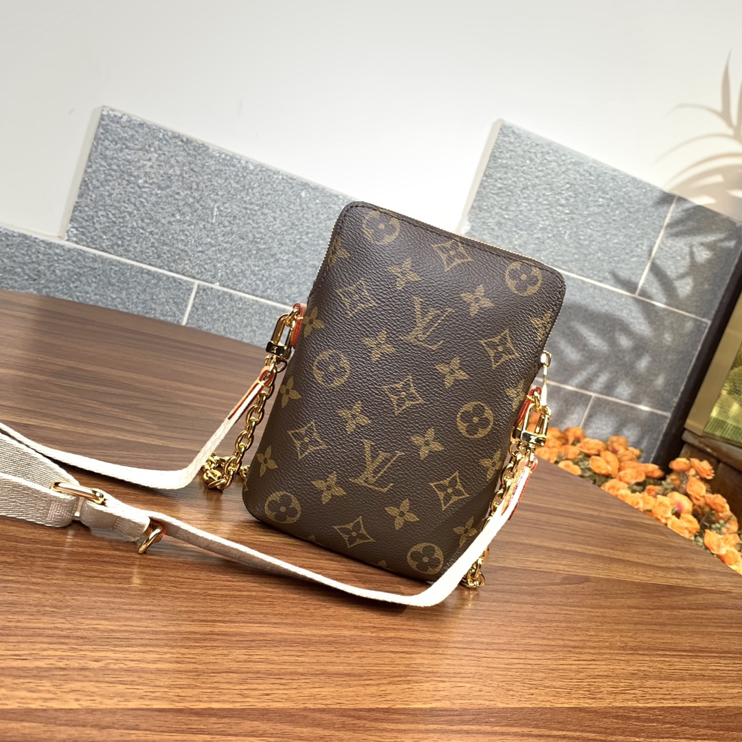 Original Copy Louis Vuitton M80746 Utility Phone Sleeve Monogram Coated Canvas