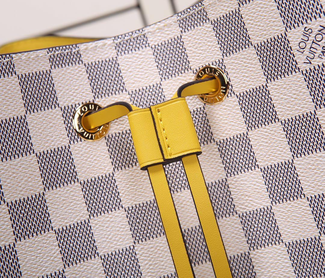 Original Copy Louis Vuitton N40151 NeoNoe Damier Azur Canvas Eau de Pineapple Yellow