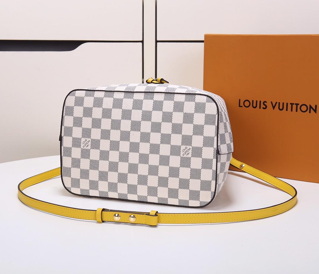 Original Copy Louis Vuitton N40151 NeoNoe Damier Azur Canvas Eau de Pineapple Yellow