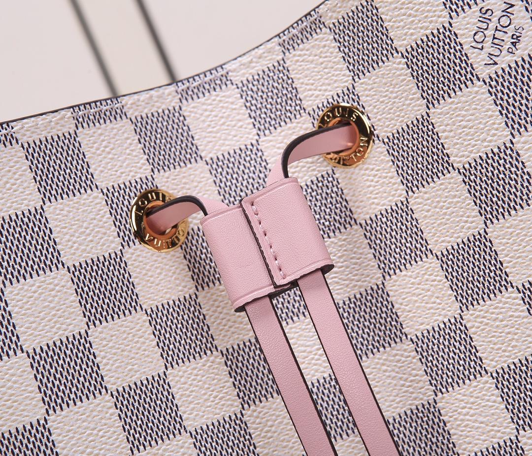 Original Copy Louis Vuitton N40152 NeoNoe Damier Azur Canvas Eau de Rose Pink