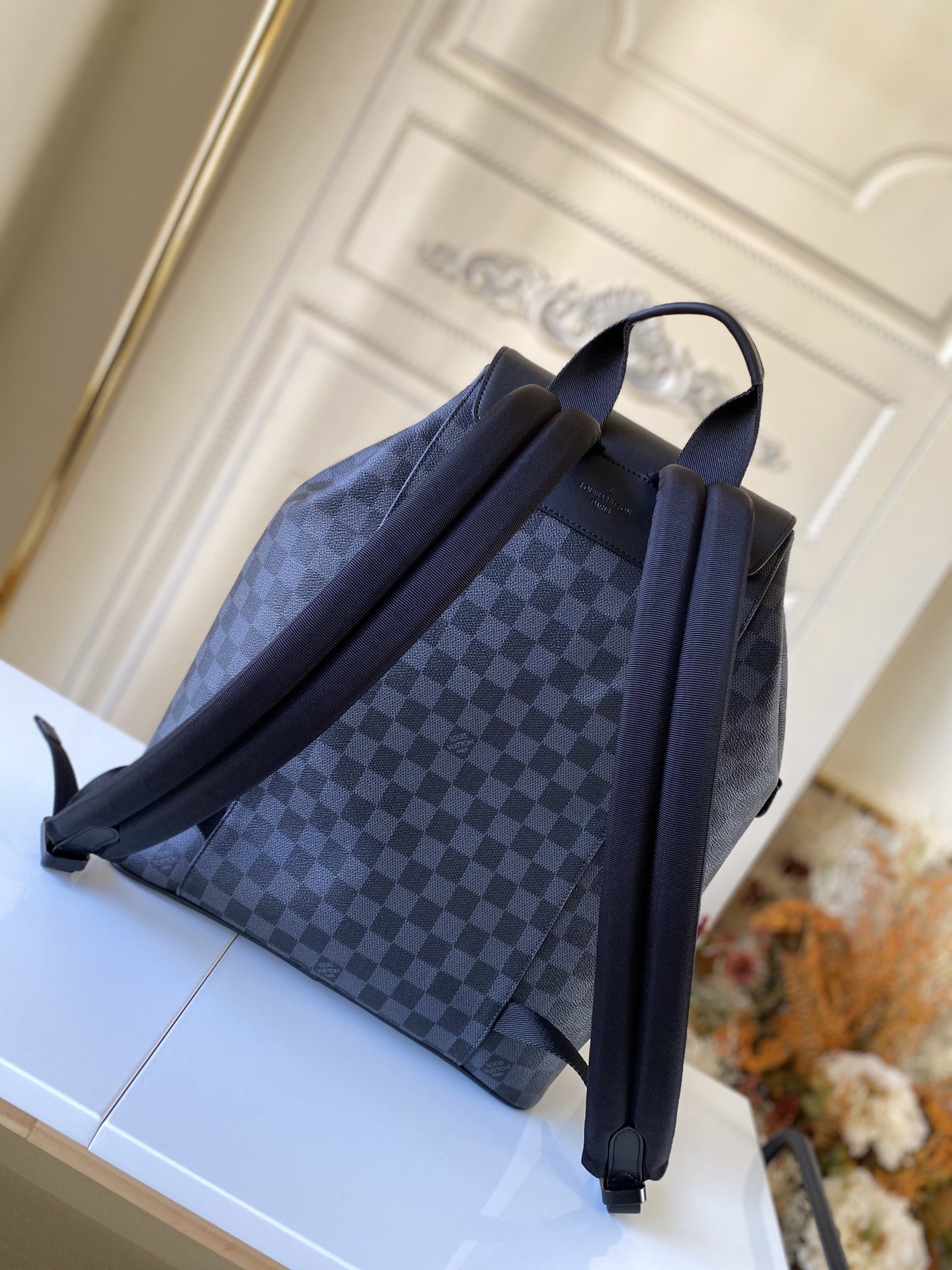 Original Copy Louis Vuitton N40279 Men Utility Backpack Damier Graphite Canvas