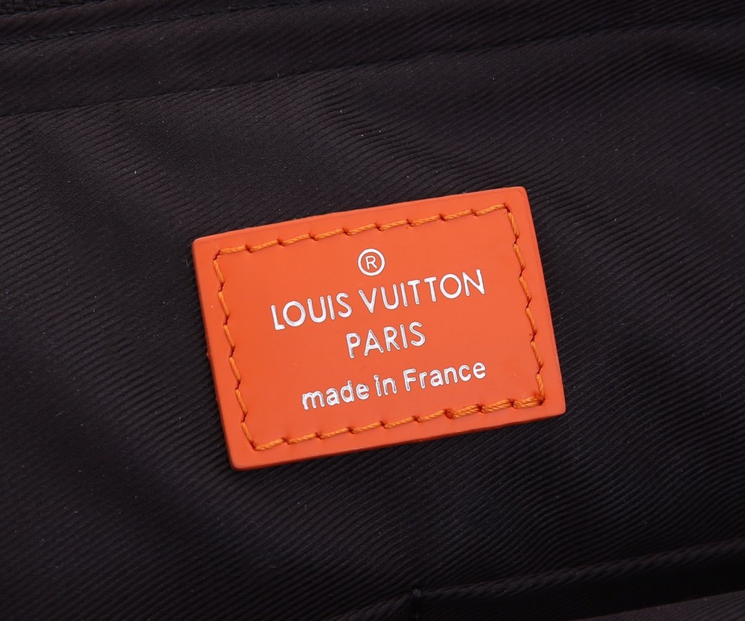 Original Copy Louis Vuitton N40421 Alpha Messenger Orange Damier Graphite Giant Coated Canvas