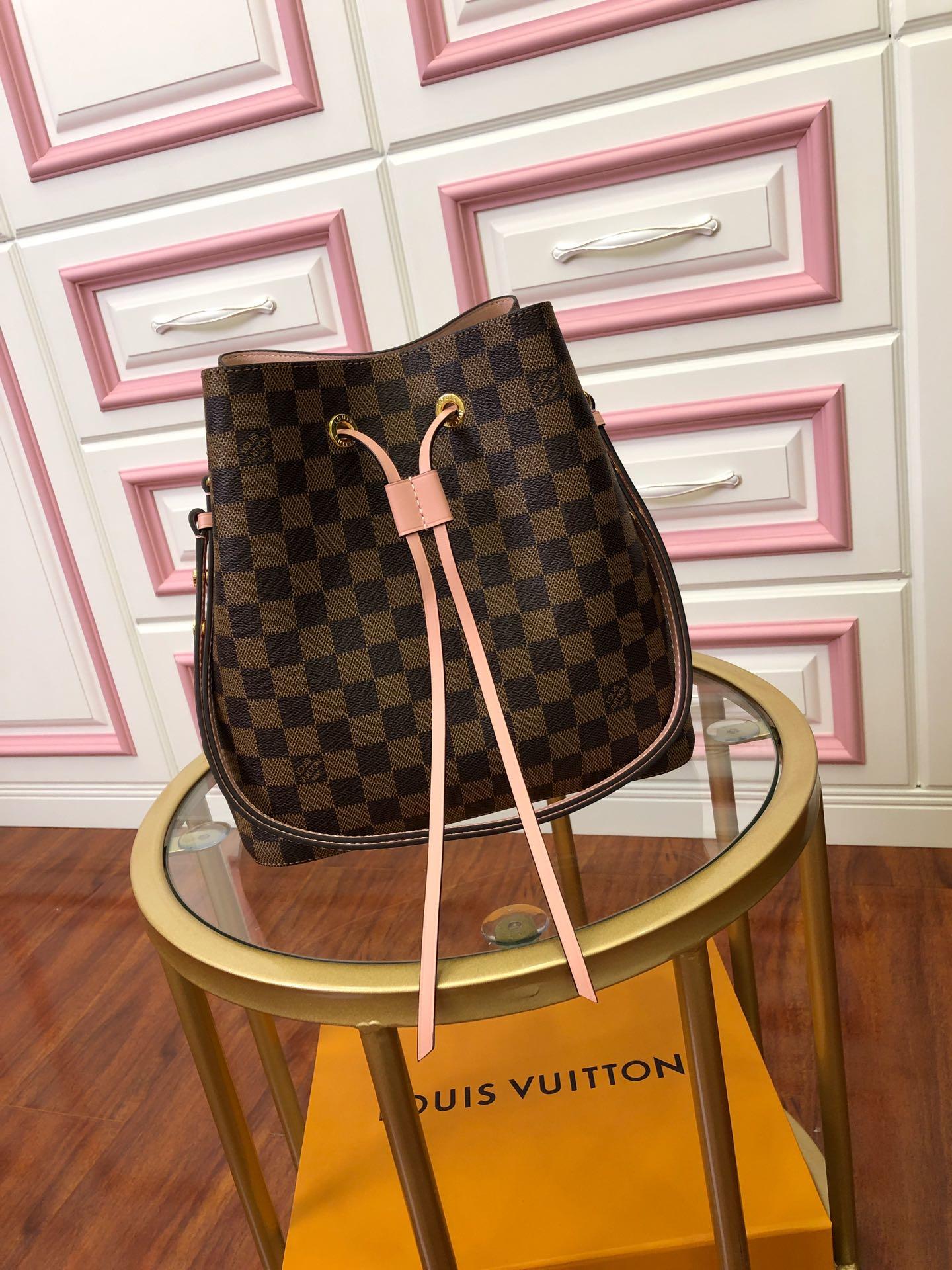 Original Copy Louis Vuitton NeoNoe Bucket Bag Venus Damier Ebene N40198