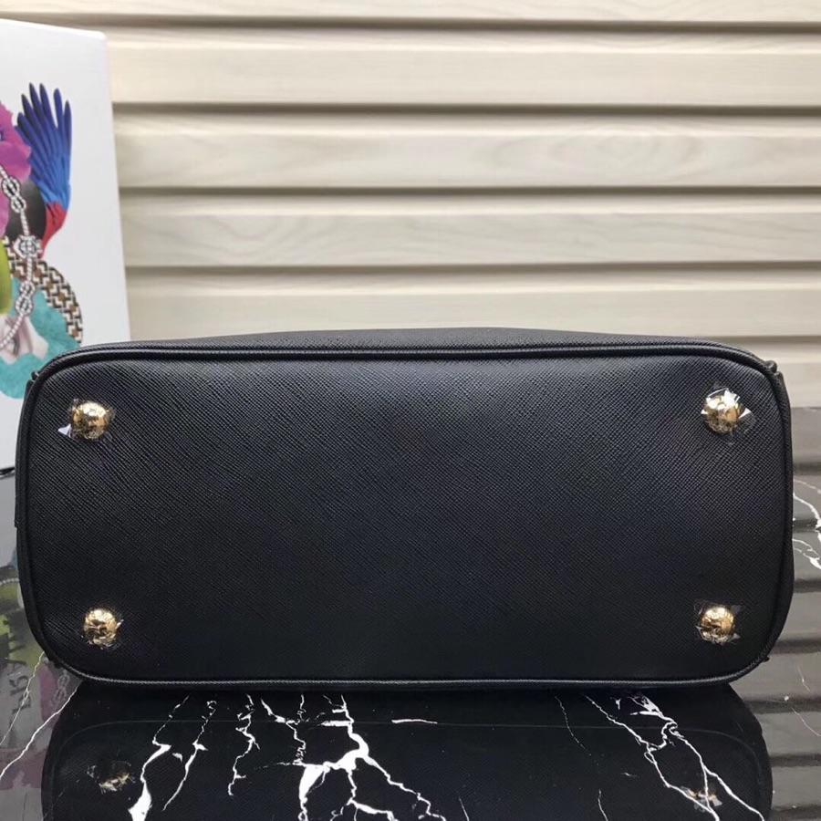 Original Copy Prada Galleria Small Saffiano Leather Bag Black 1BA863