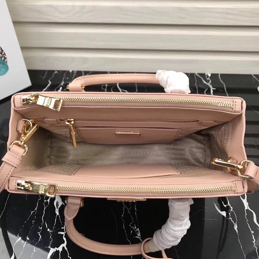 Original Copy Prada Galleria Small Saffiano Leather Bag Light Pink 1BA863