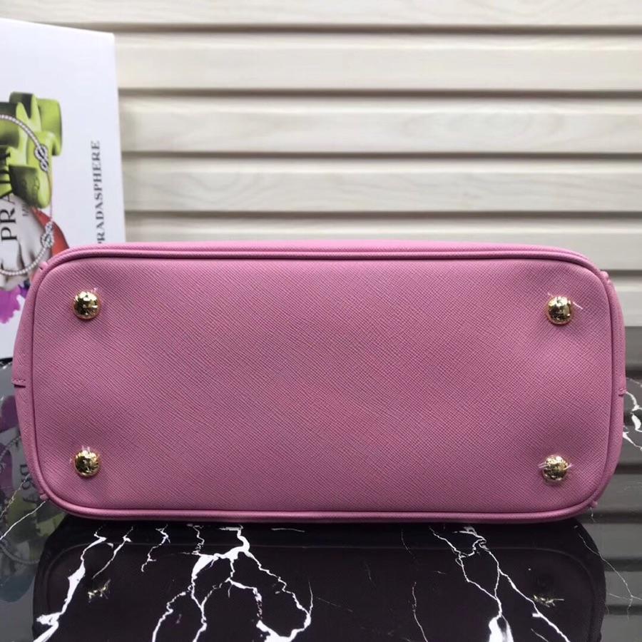 Original Copy Prada Galleria Small Saffiano Leather Bag Pink 1BA863