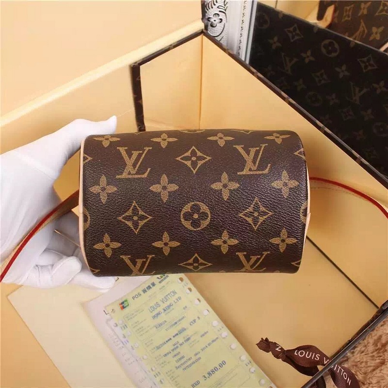 Original Copy Replica Louis Vuitton M61252 NANO SPEEDY Monogram Long Strap for Shoulder or Crossbody Carry