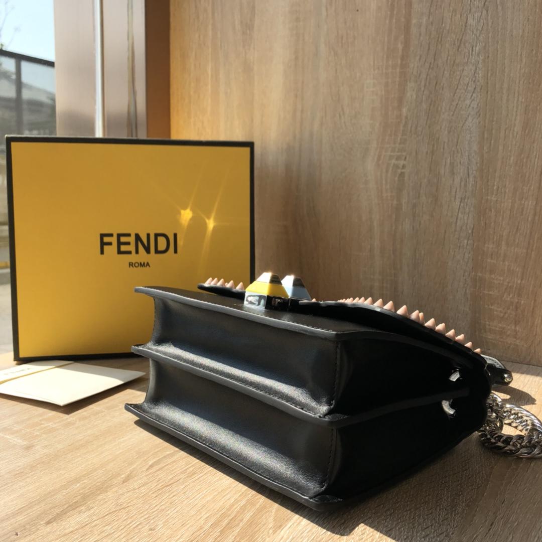 Perfect Replica Fendi Kan I Multicolor Leather Mini Bag