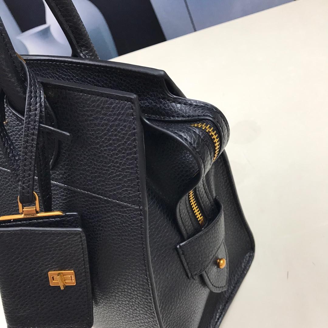 Prada 1BA047 Women Esplanade Leather Bag Black
