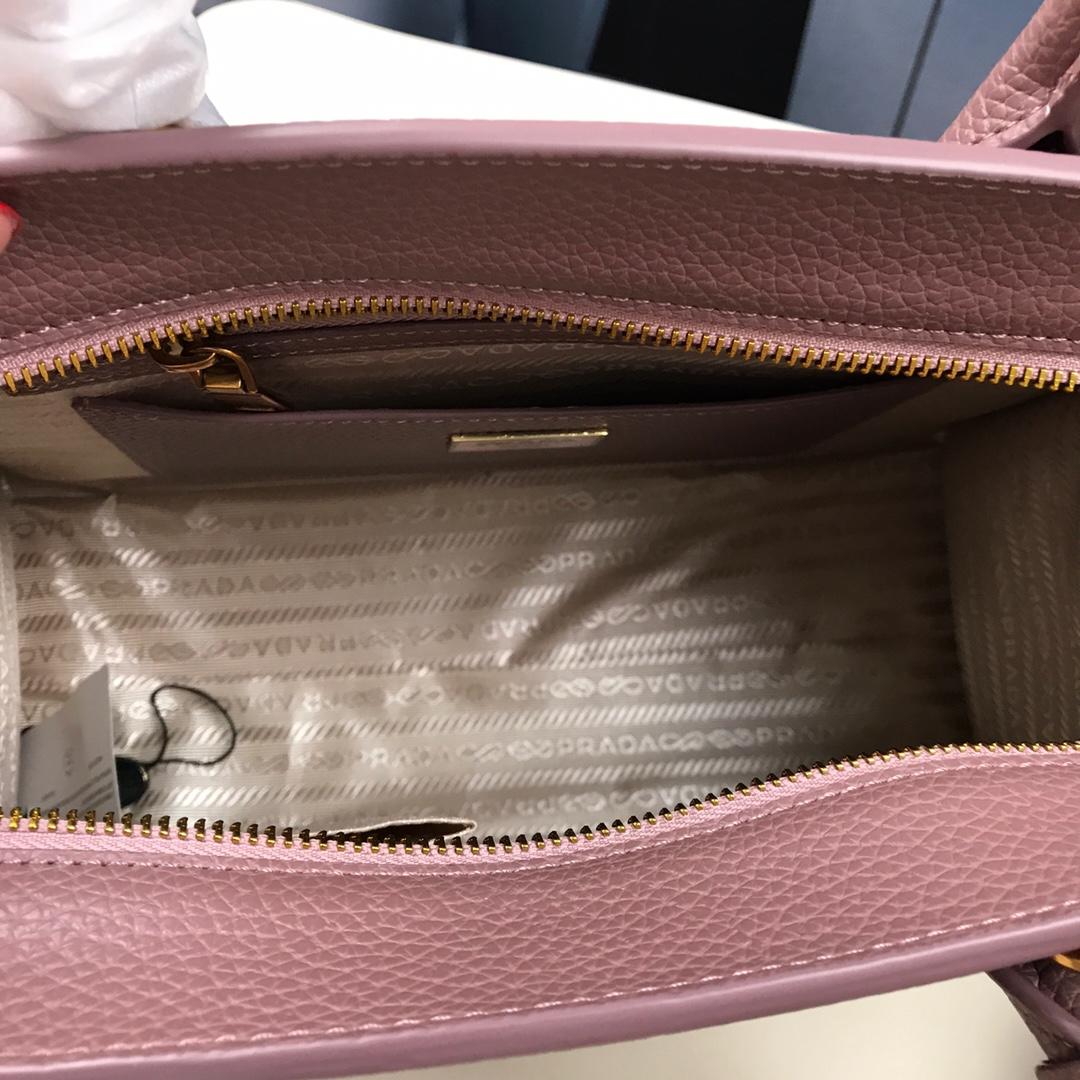 Prada 1BA047 Women Esplanade Leather Bag Rose