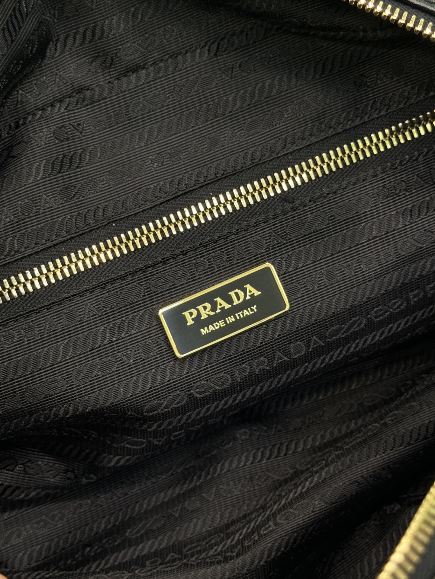 Prada 1BB138 Dangle Leather Top-handle Bag Black